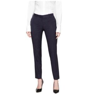 BOSS by HUGO BOSS Tilunana Black Pinstripe Trouser Pants Size 10